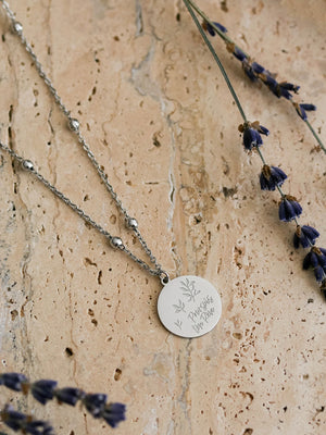 Duo colliers Perseus argent x Poursuis ton Rêve