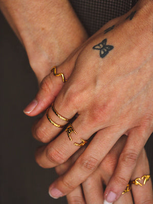 Bague SHE Rocks doré