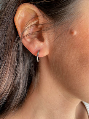 Boucles d'oreilles Fiery argent