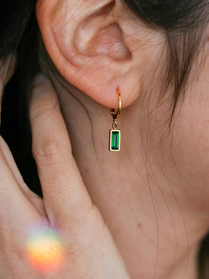 Boucles d'oreilles Emerald
