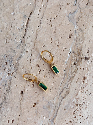 Boucles d'oreilles Emerald