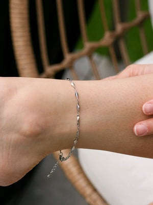 Chaîne de cheville Utopia argent