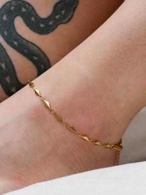 Chaîne de cheville Utopia doré