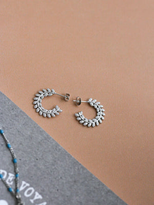 Clous d'oreilles Fylla argent