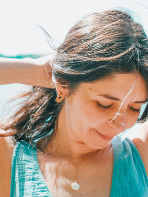 Clous d'oreilles Fylla doré