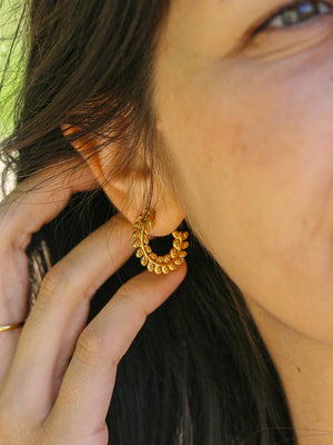 Clous d'oreilles Fylla doré