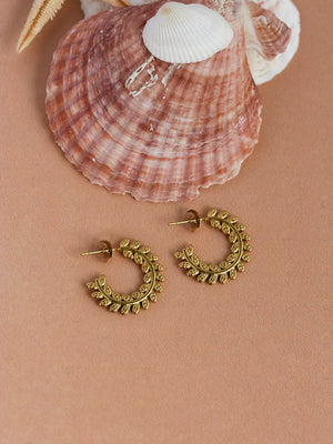 Clous d'oreilles Fylla doré