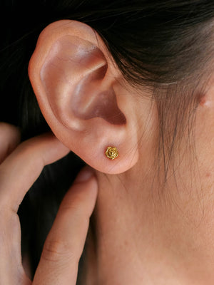 Clous d'oreilles Fiore doré