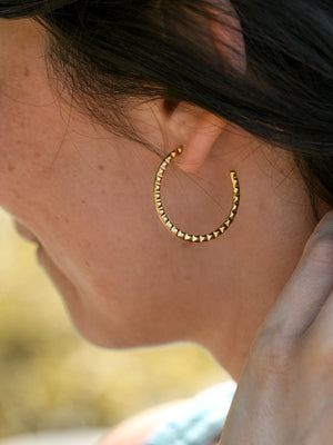 Clous d'oreilles Pyrgos doré