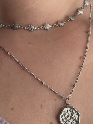 Collier Freesia argent