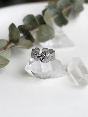 Silver Flora ring