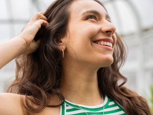 Clous d'oreilles Torsade dorée