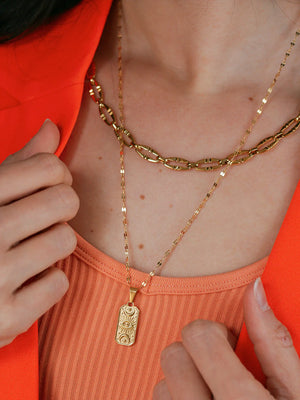 Collier Tarot doré