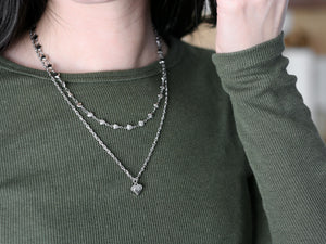 Collier Accroche-cœur argent