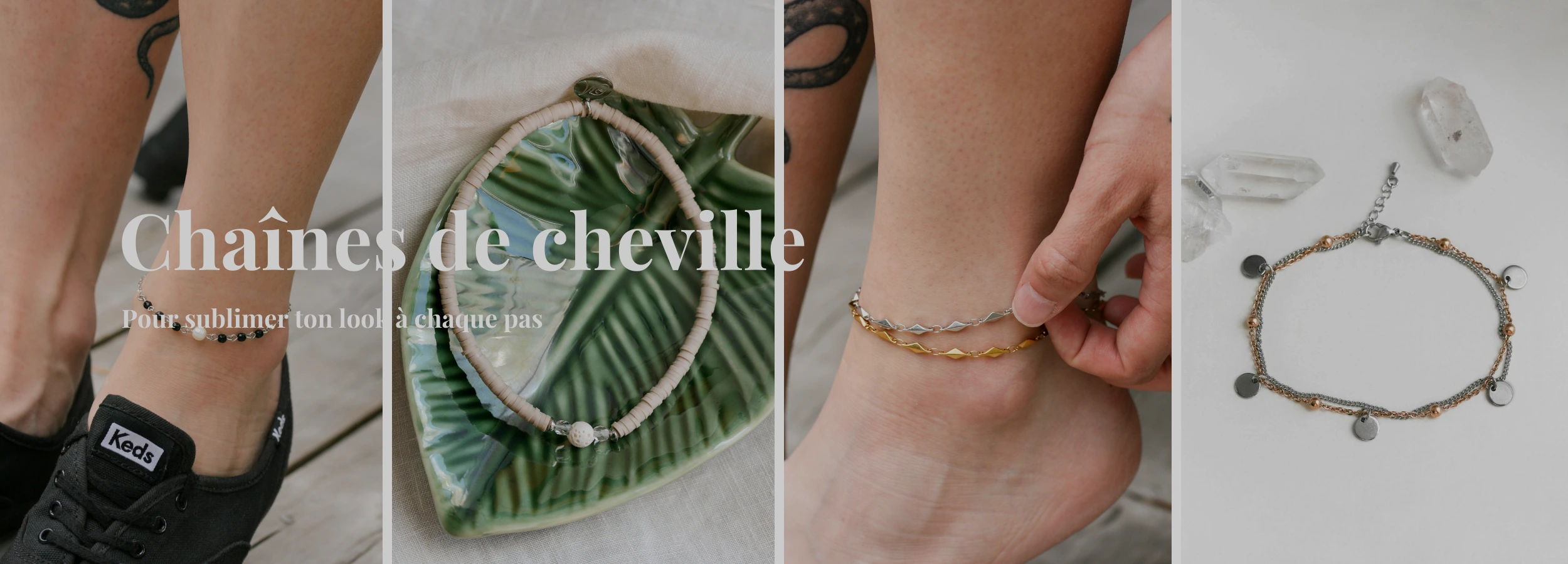 Ban collection chaines de cheville - Milie bijoux

