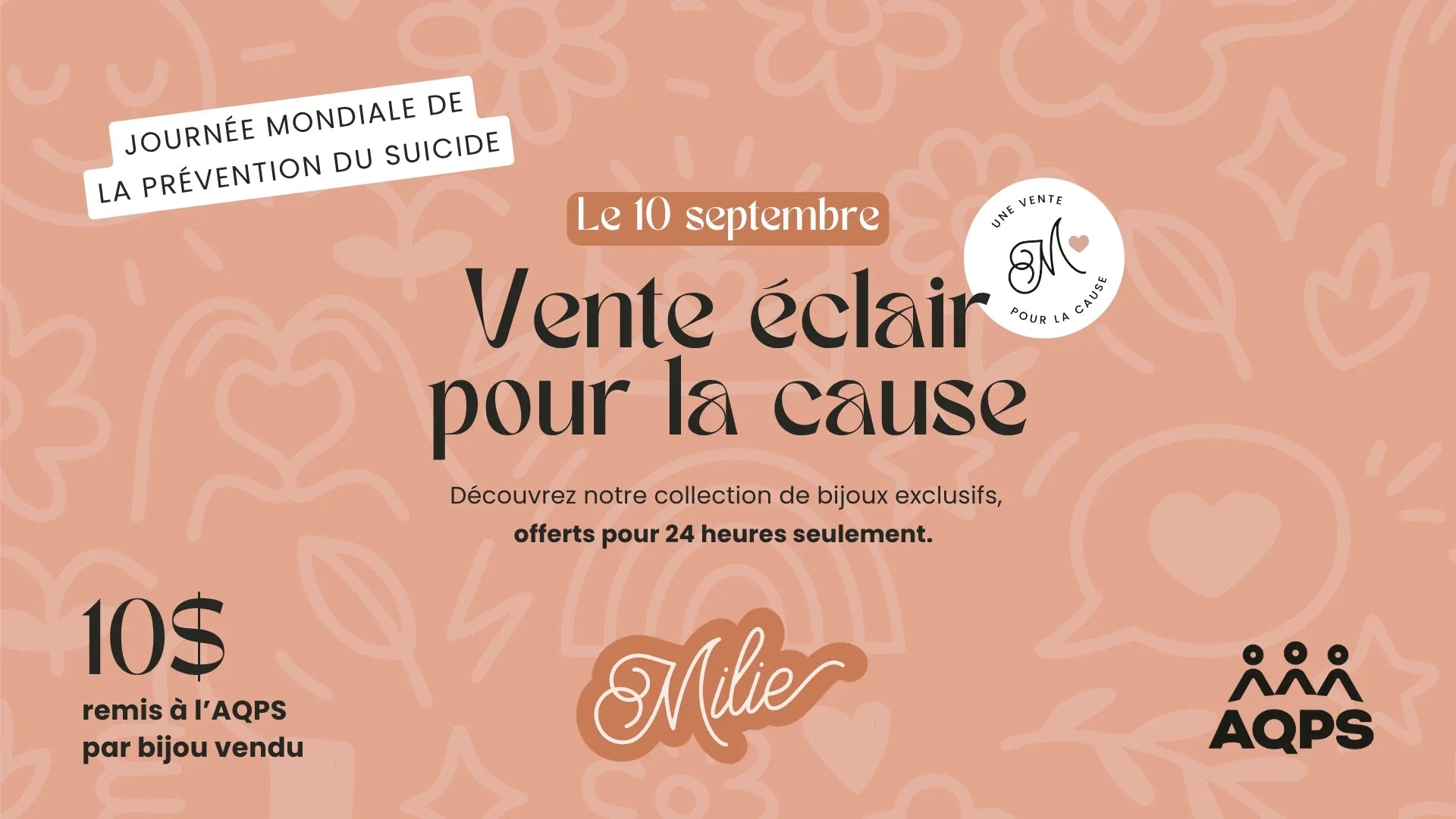 Vente 24 heures pour la prévention du suicide 2026
