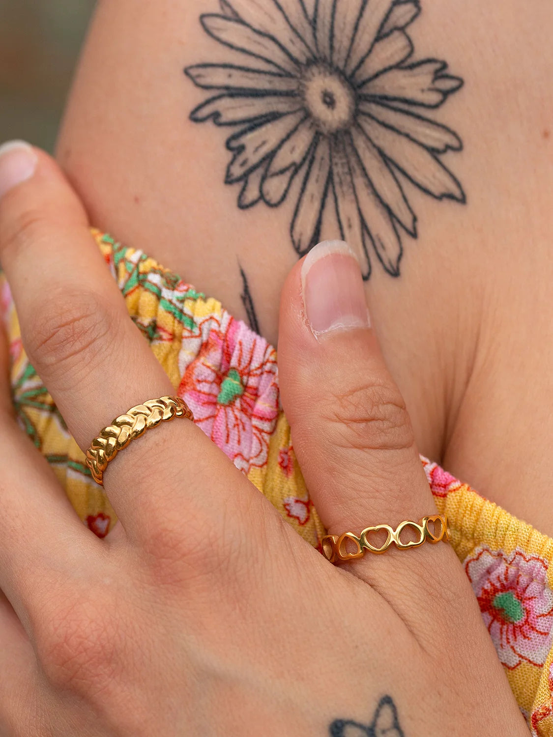 Bague Cascade doré