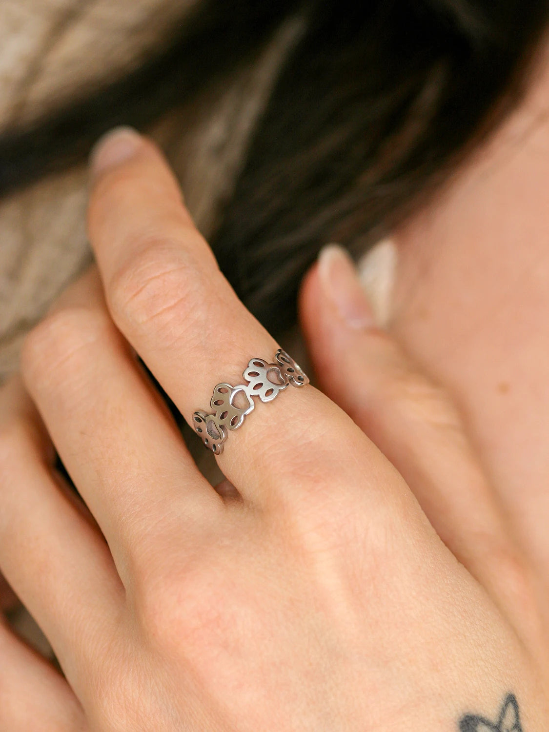 Bague Paws argent