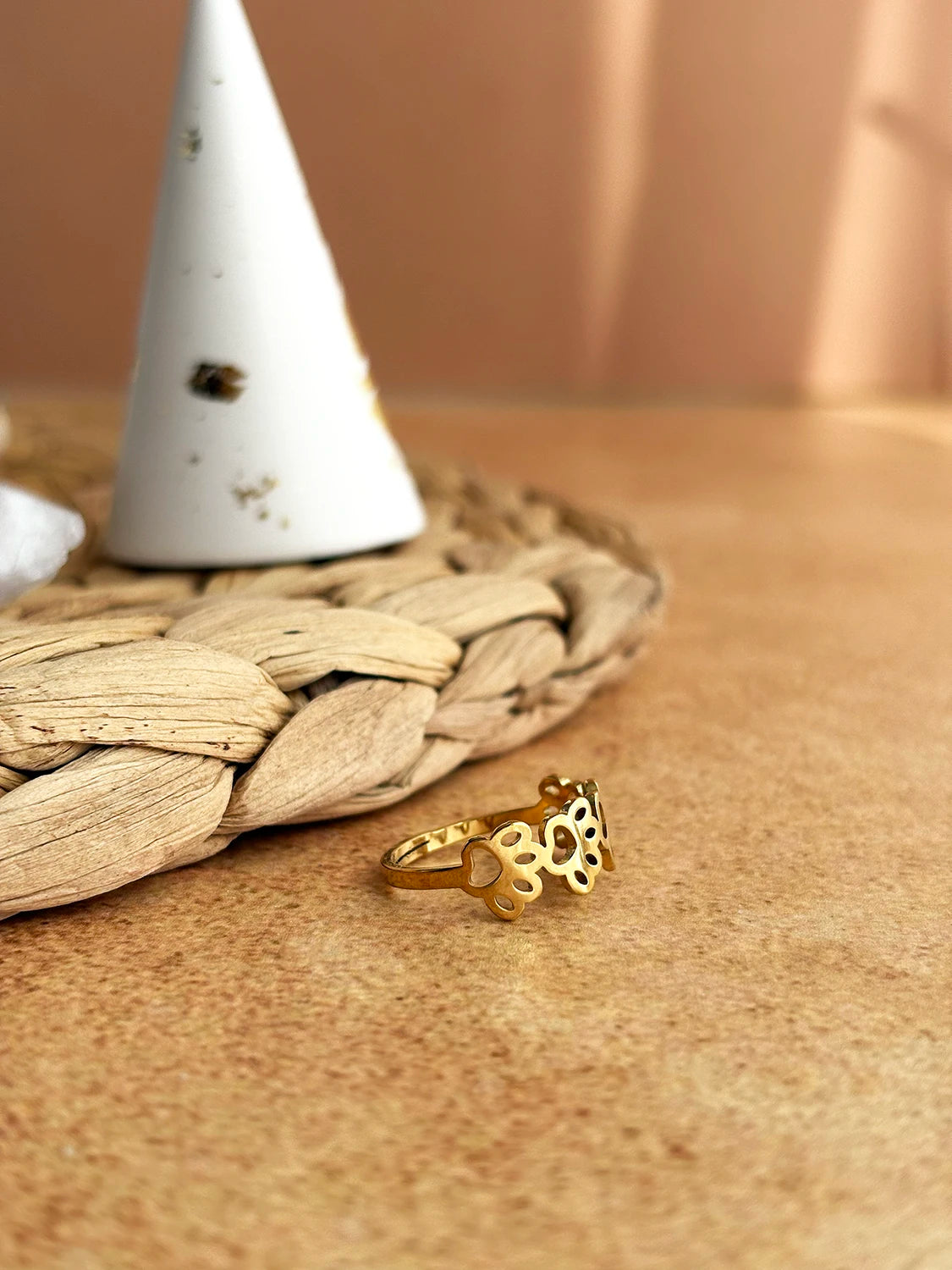 Bague Paws doré