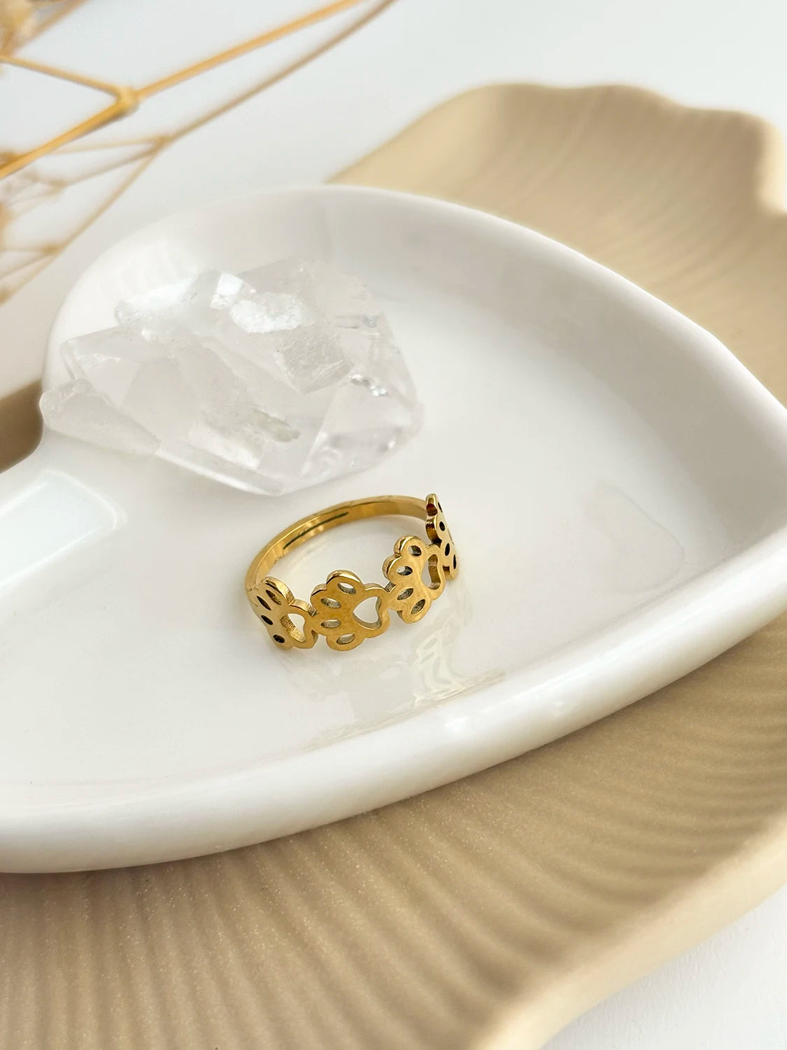 Bague Paws doré