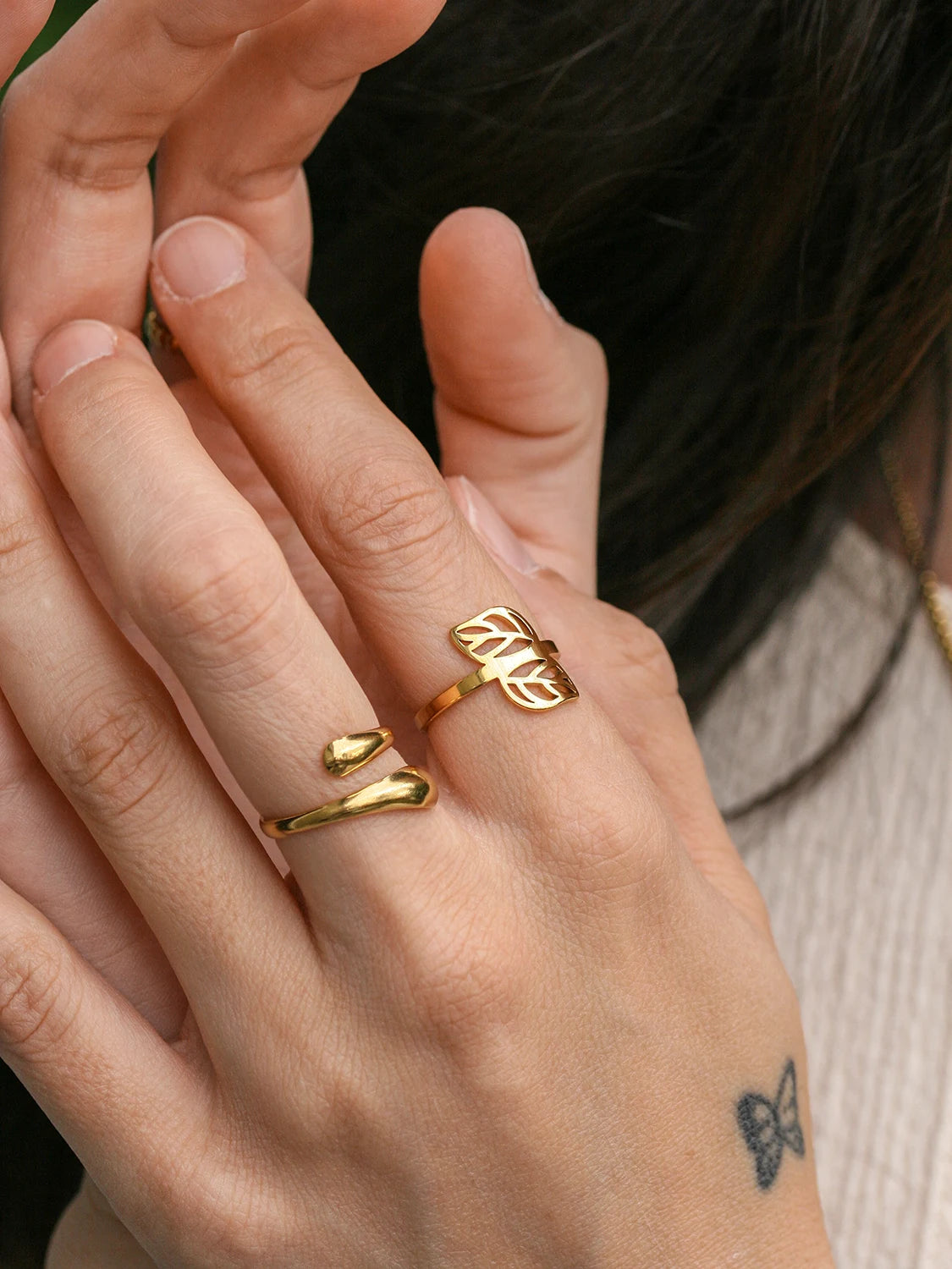 Bague Floralis doré