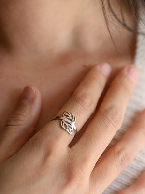 Bague Floralis argent