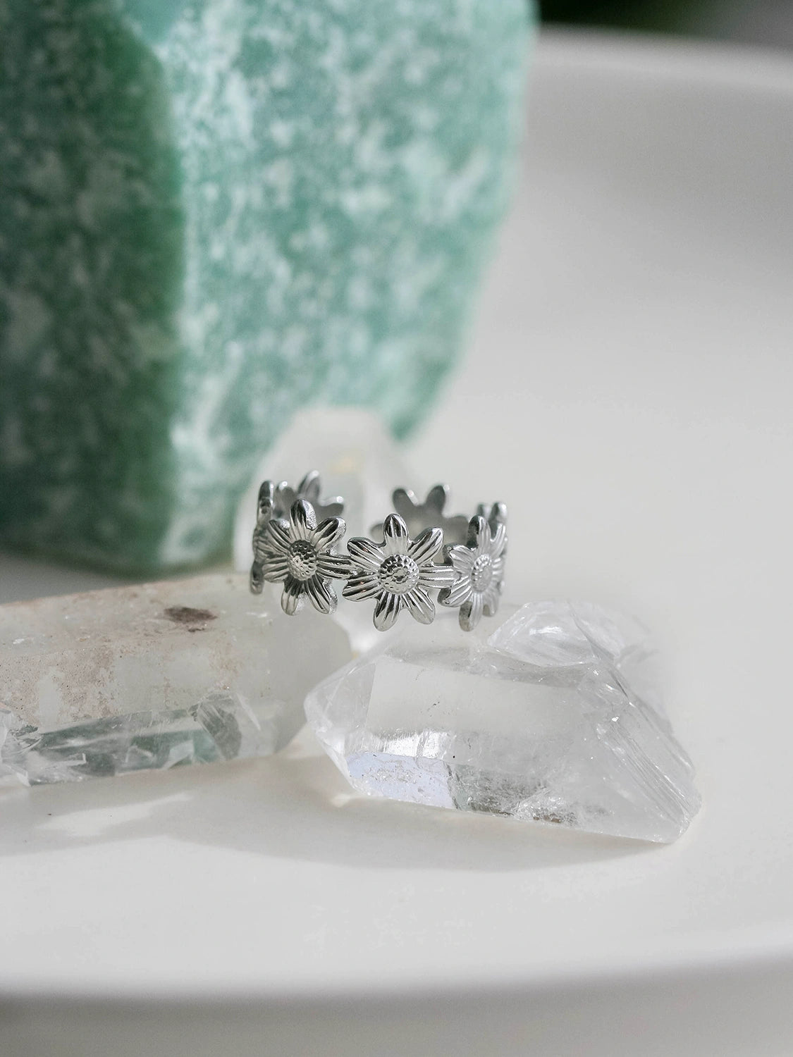 Flowers Silver Ring