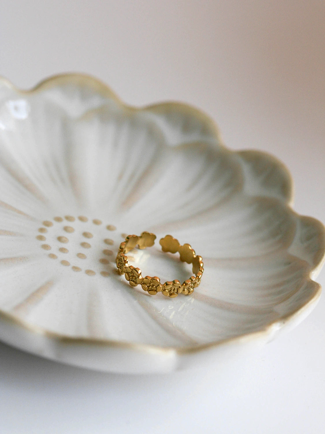 Bague Iris doré