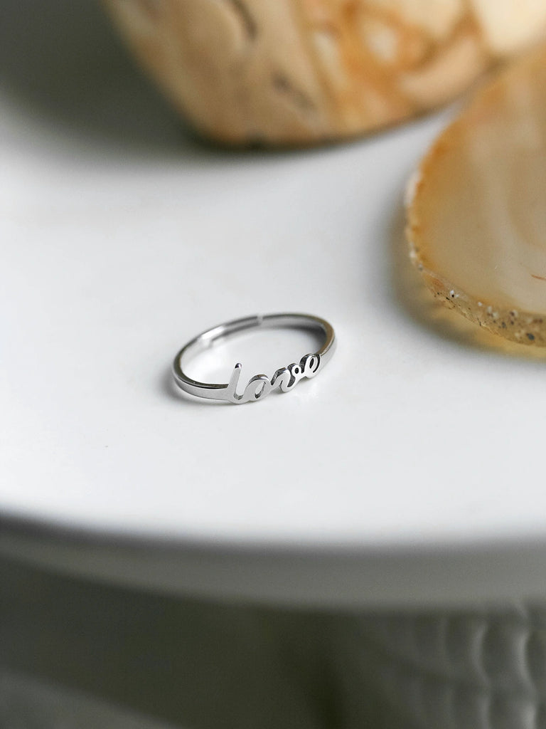 Bague discount love argent