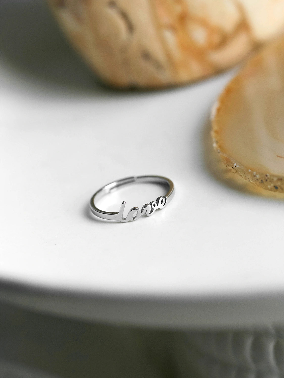 Silver Love ring