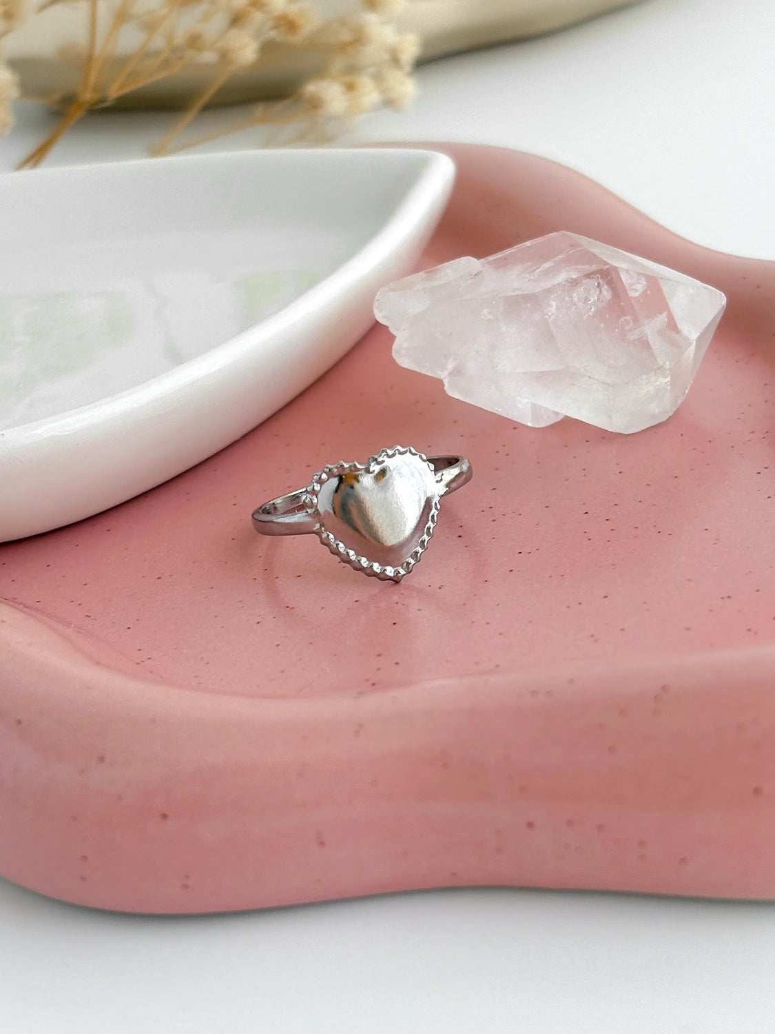 Silver One Love Ring (Large Size)