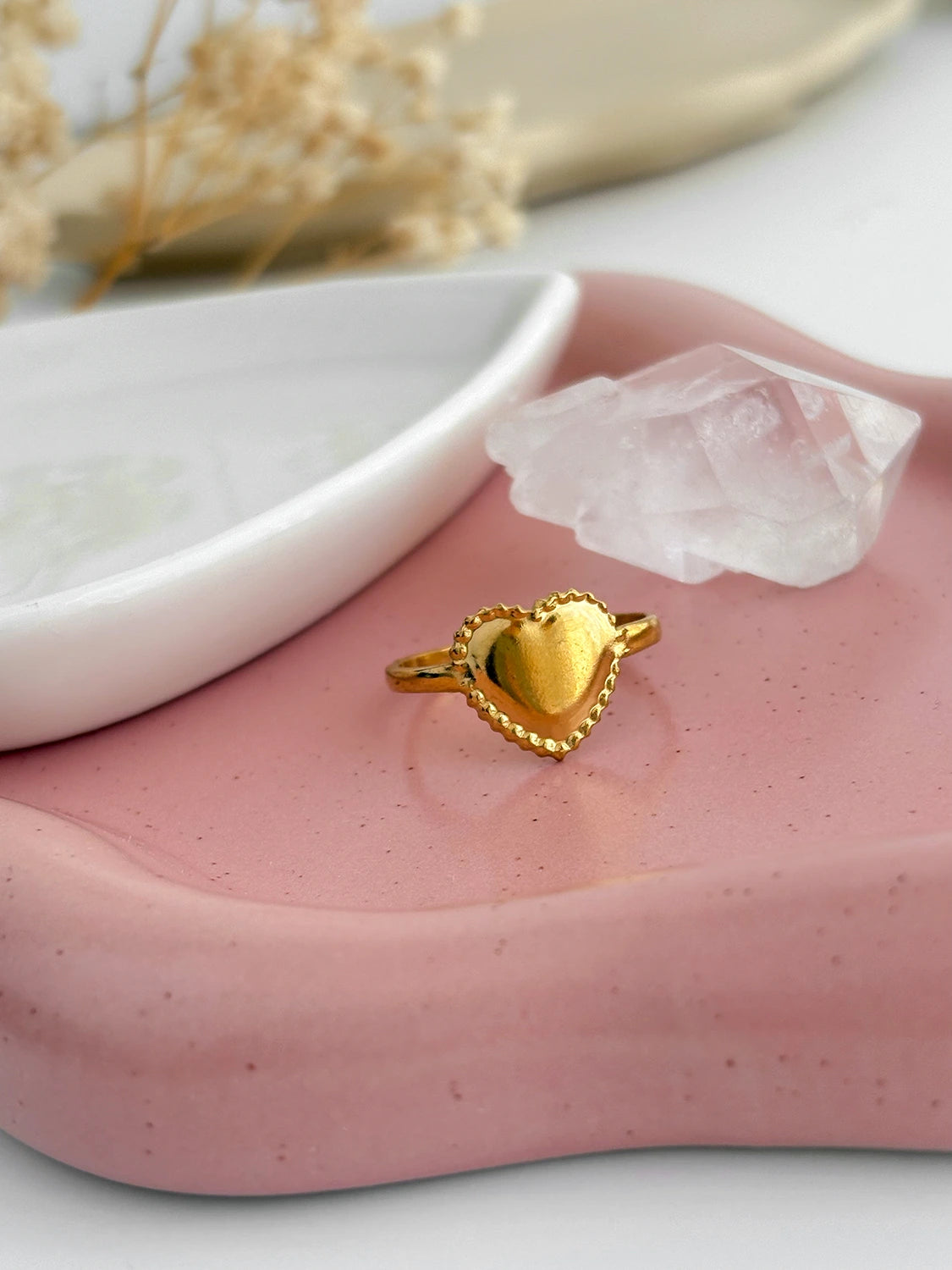 Bague One love doré (grande taille)