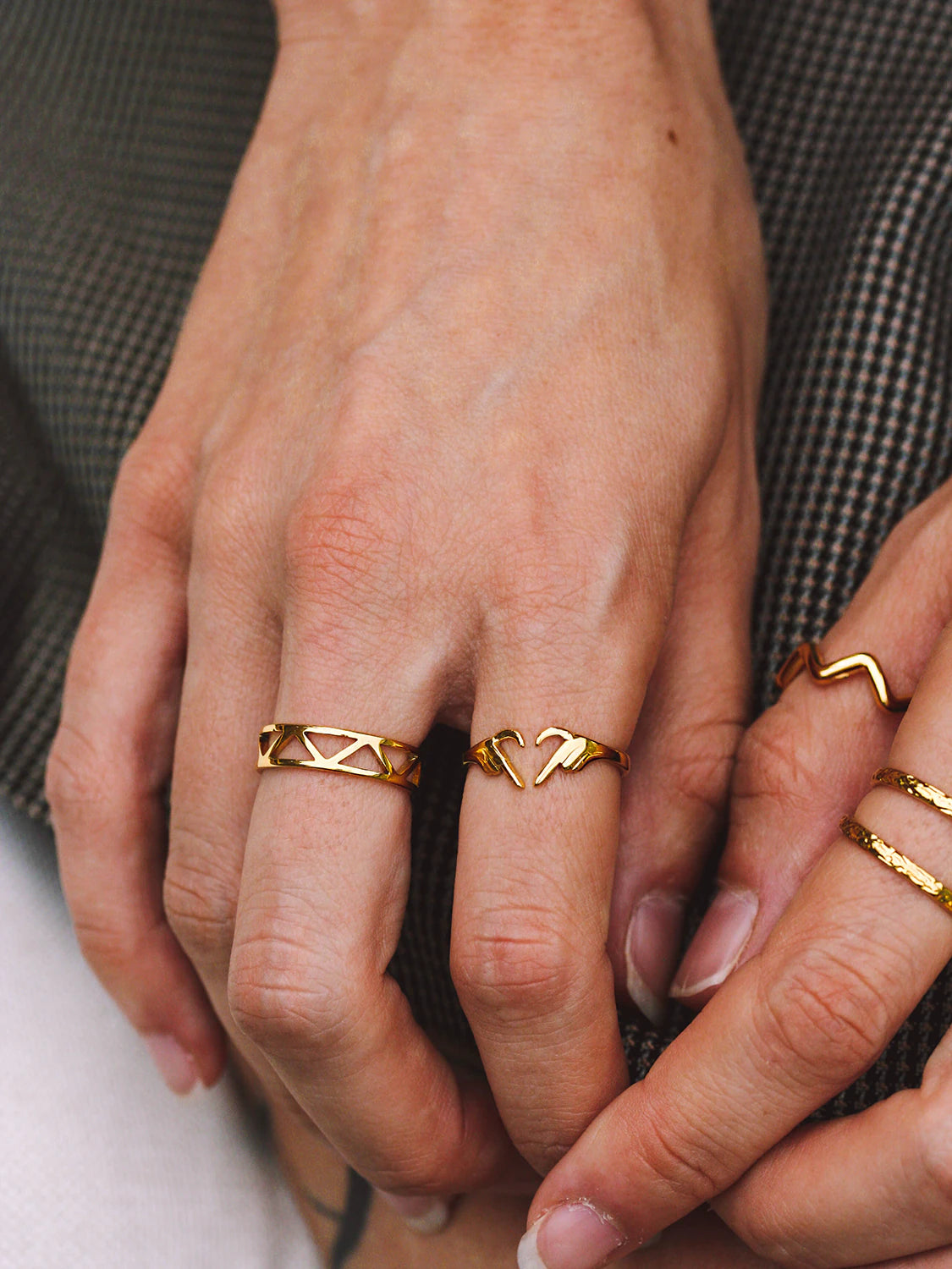 Gold SHE IS Mindful Ring