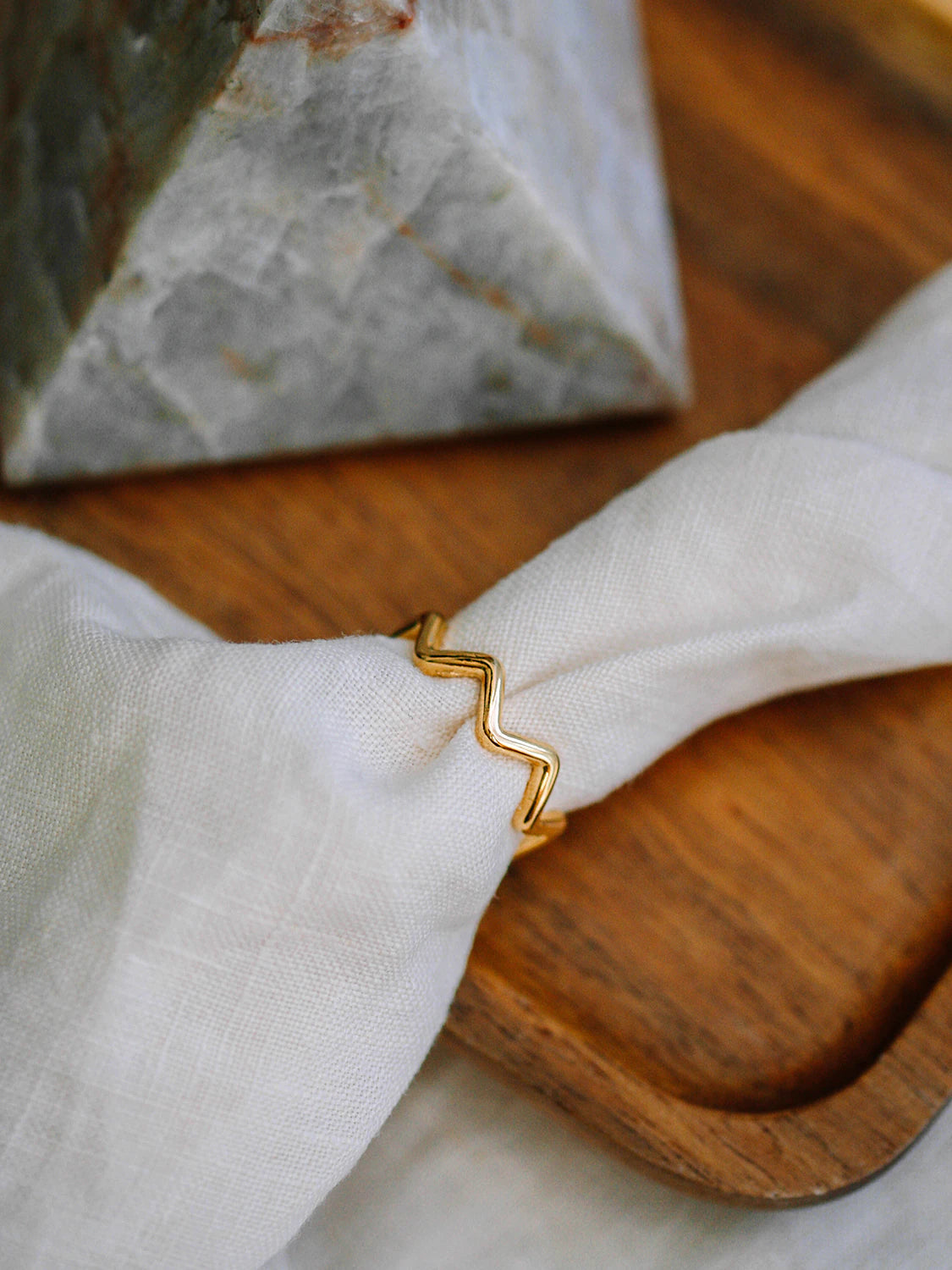 Gold SHE IS Magnetic Ring