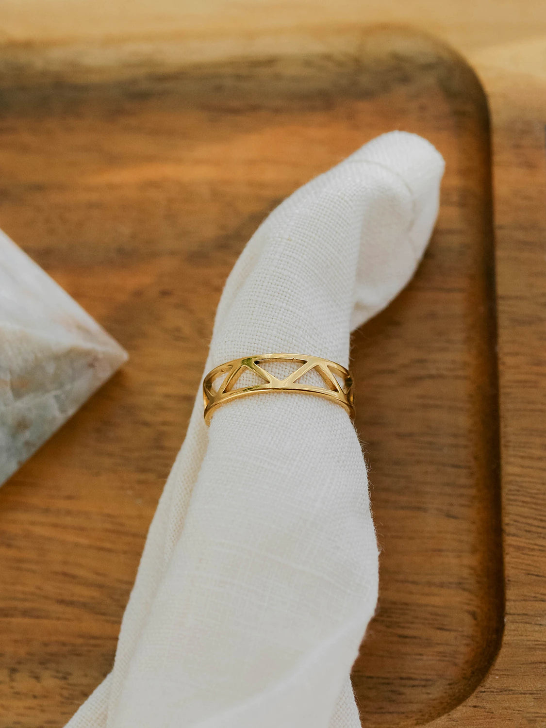 Gold SHE IS Mindful Ring