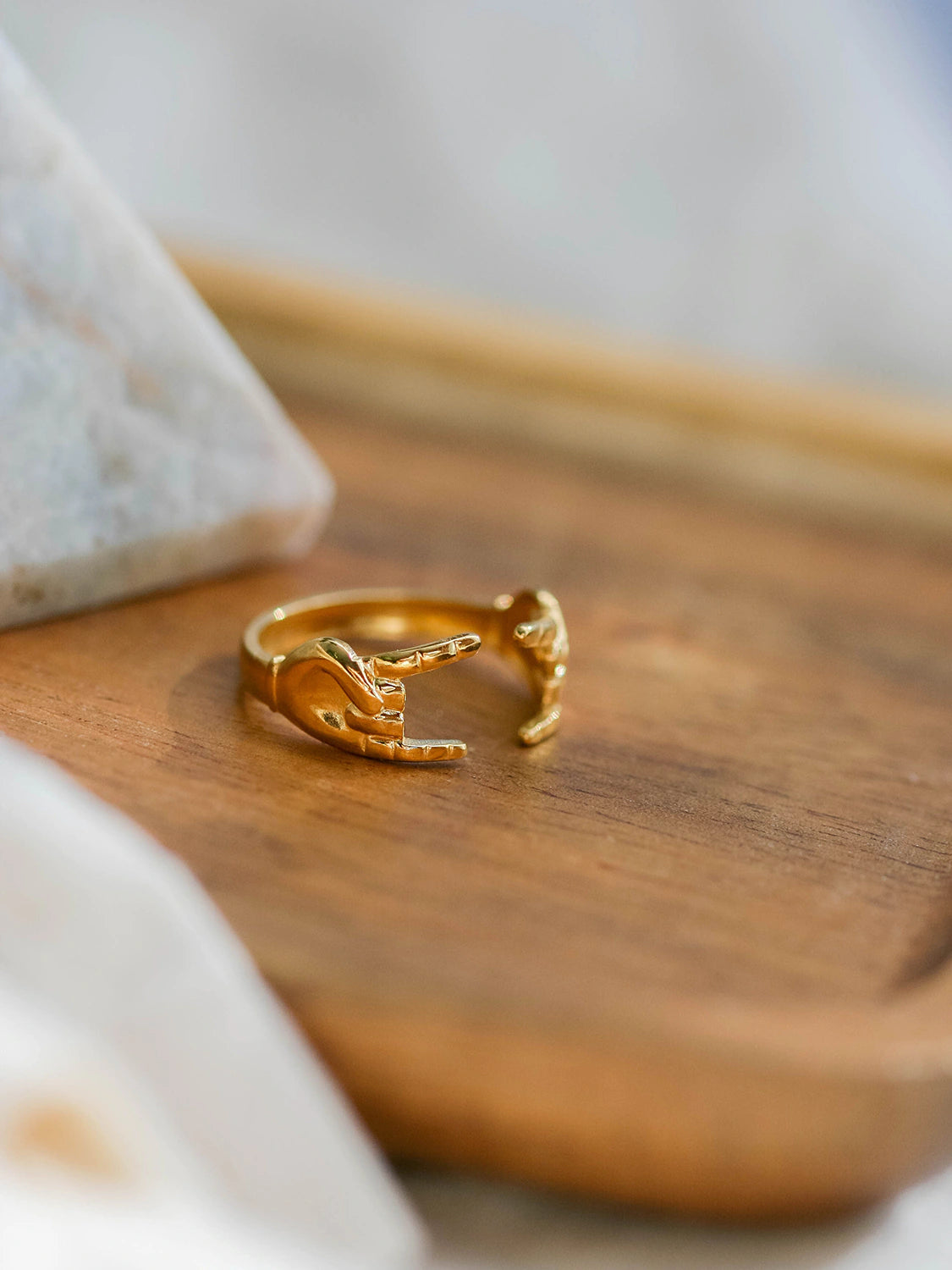 Gold SHE Rocks Ring
