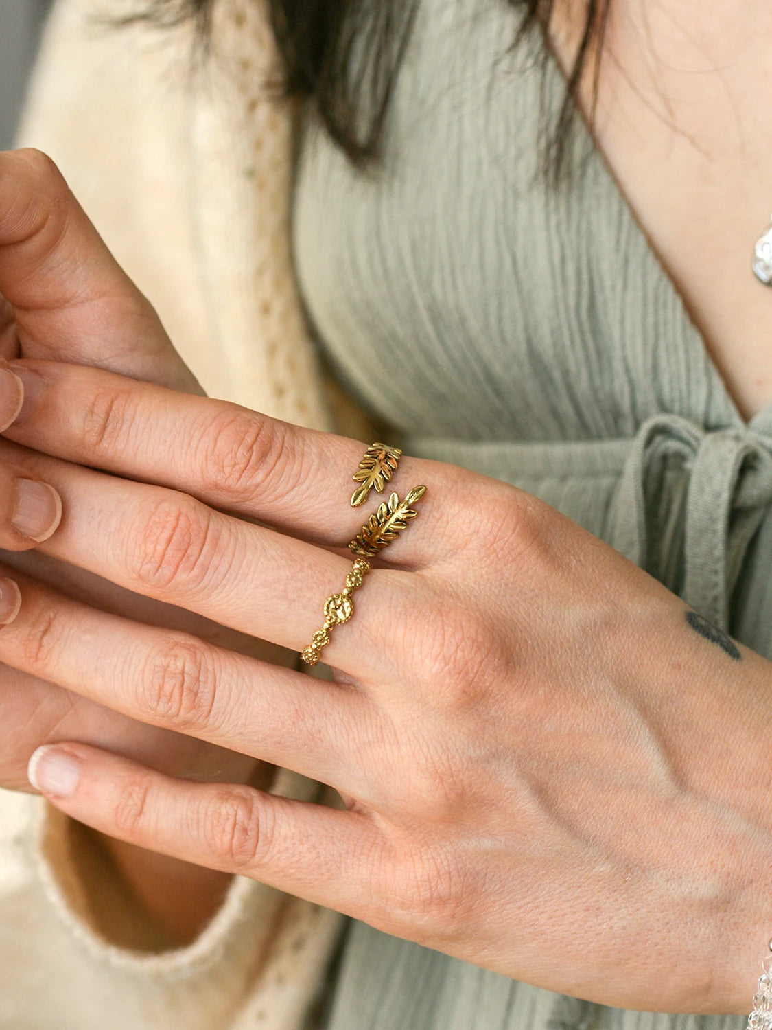 Bague Élysia doré