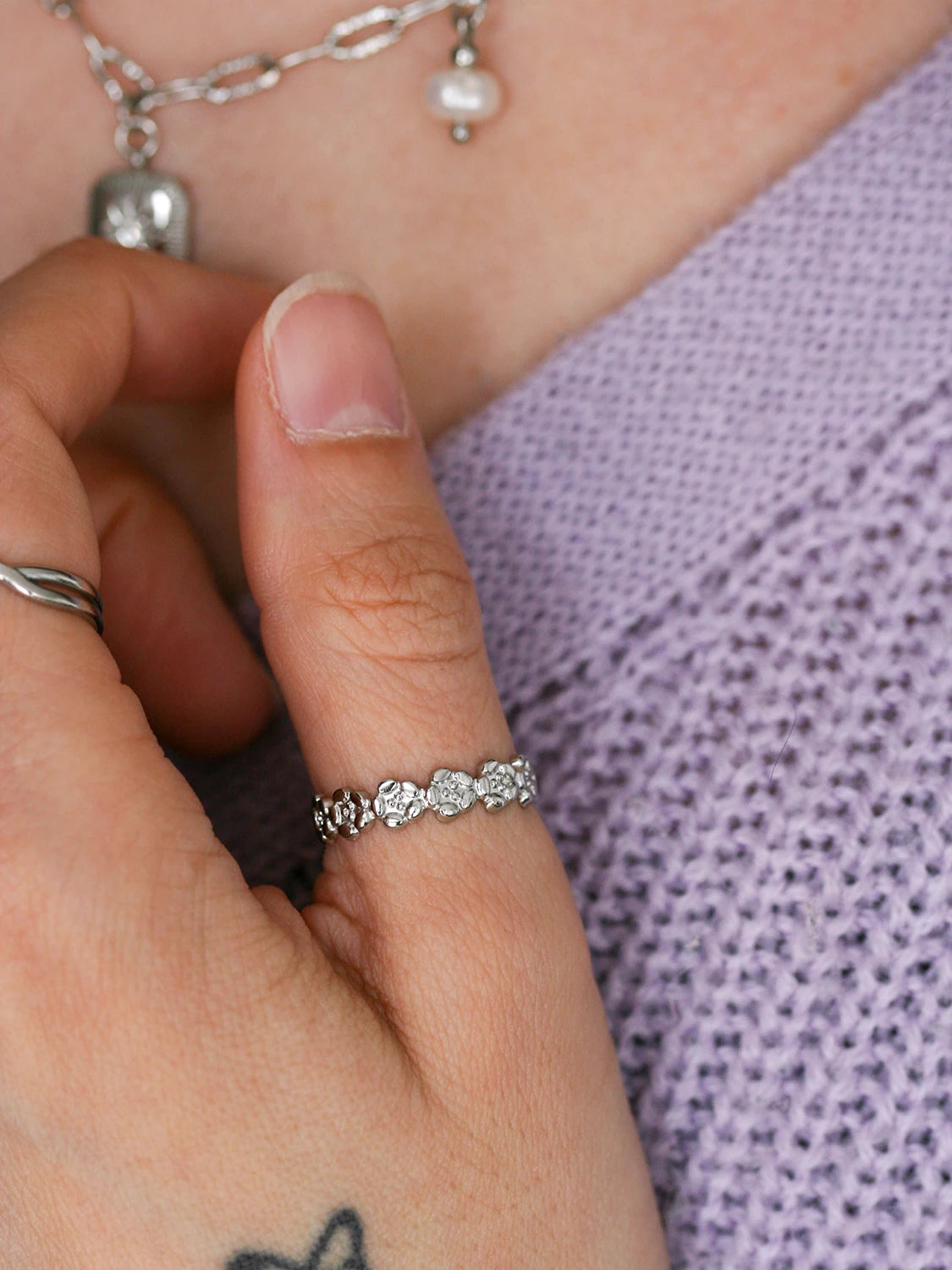 Bague Iris argent