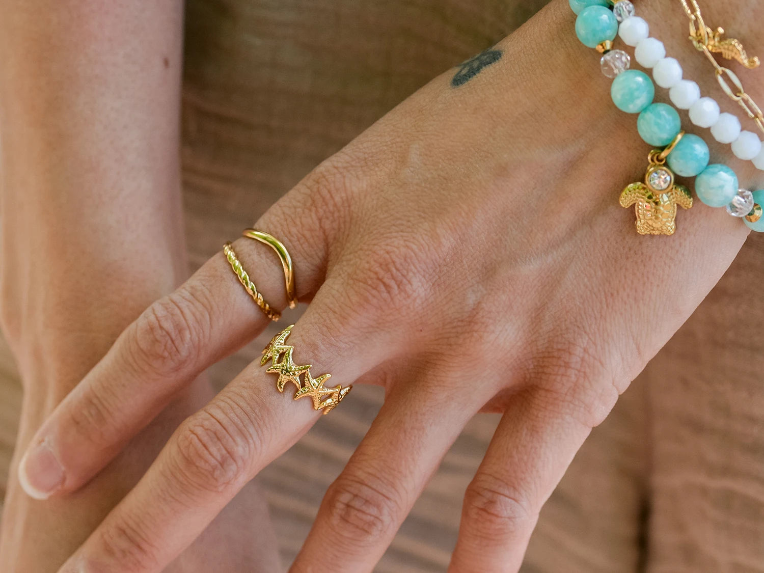 Bague Néréa doré
