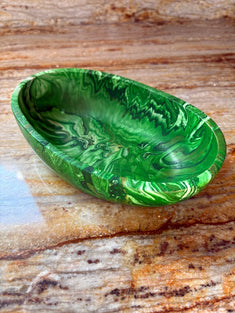 Bol ovale à bijoux Émeraude