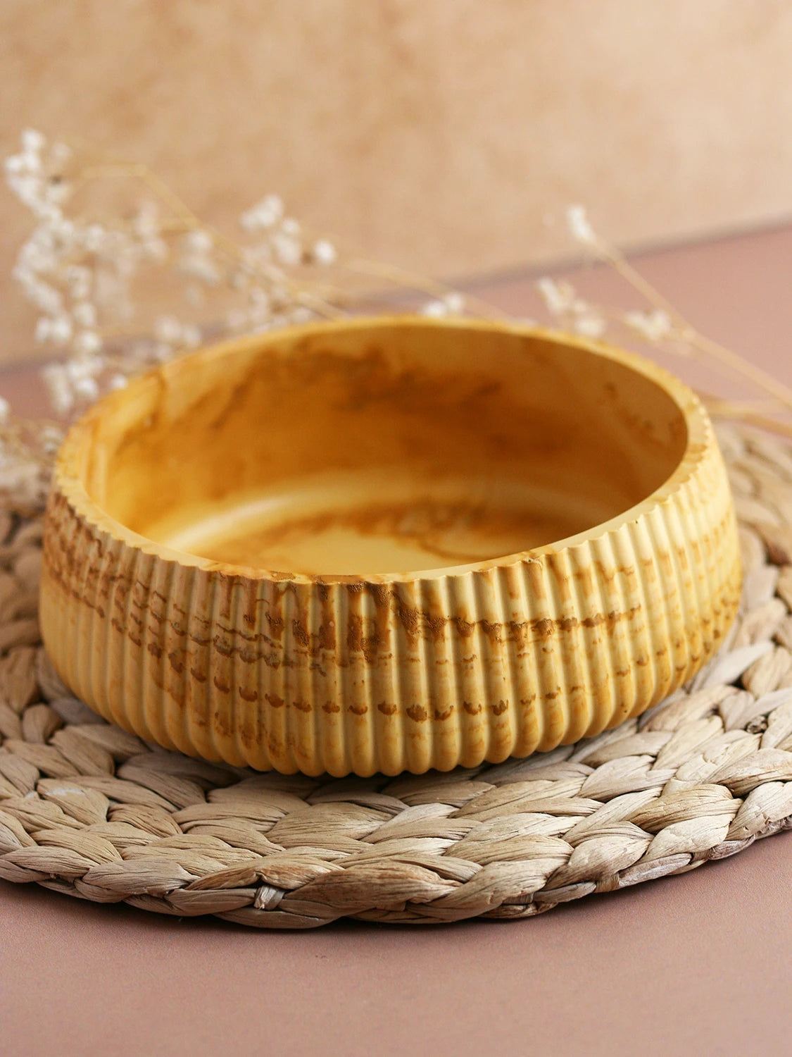 Grand bol rond décoratif Sunshine #2 – Série Phénix