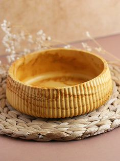 Grand bol rond décoratif Sunshine #2 – Série Phénix