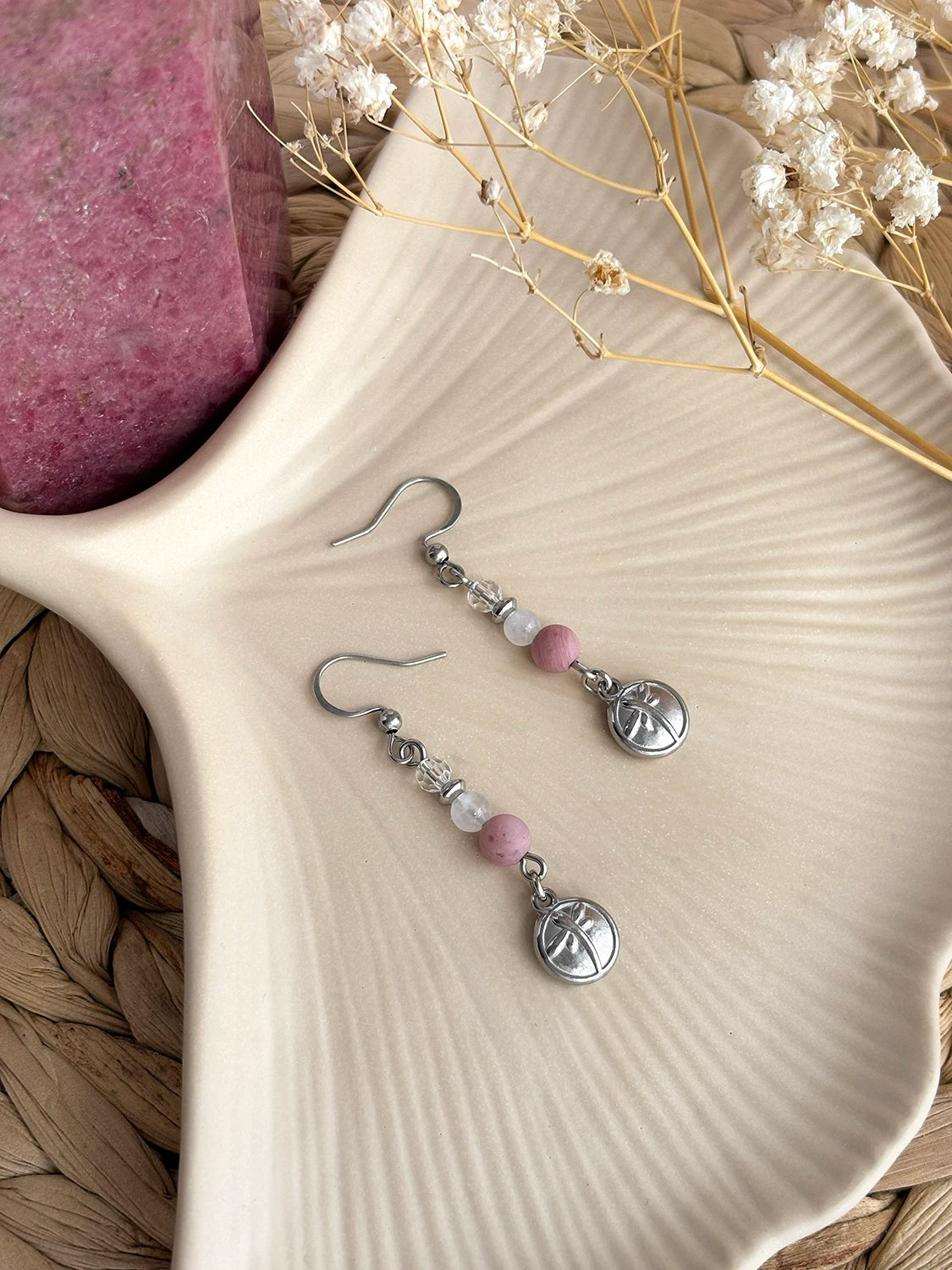 Boucles d'oreilles Roseaux (Prévention du suicide 2026)
