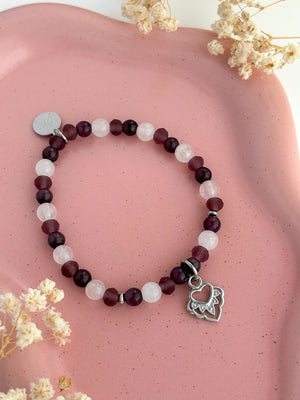 Bracelet Cœur enchanté argent