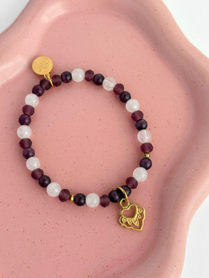 Bracelet Cœur enchanté doré