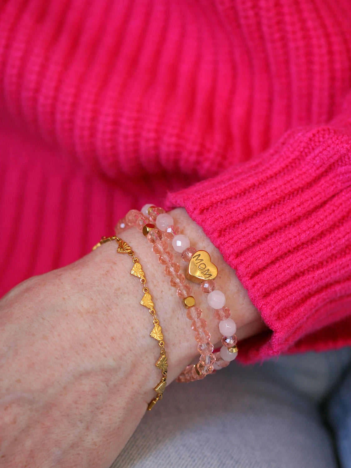 Bracelet Mama doré