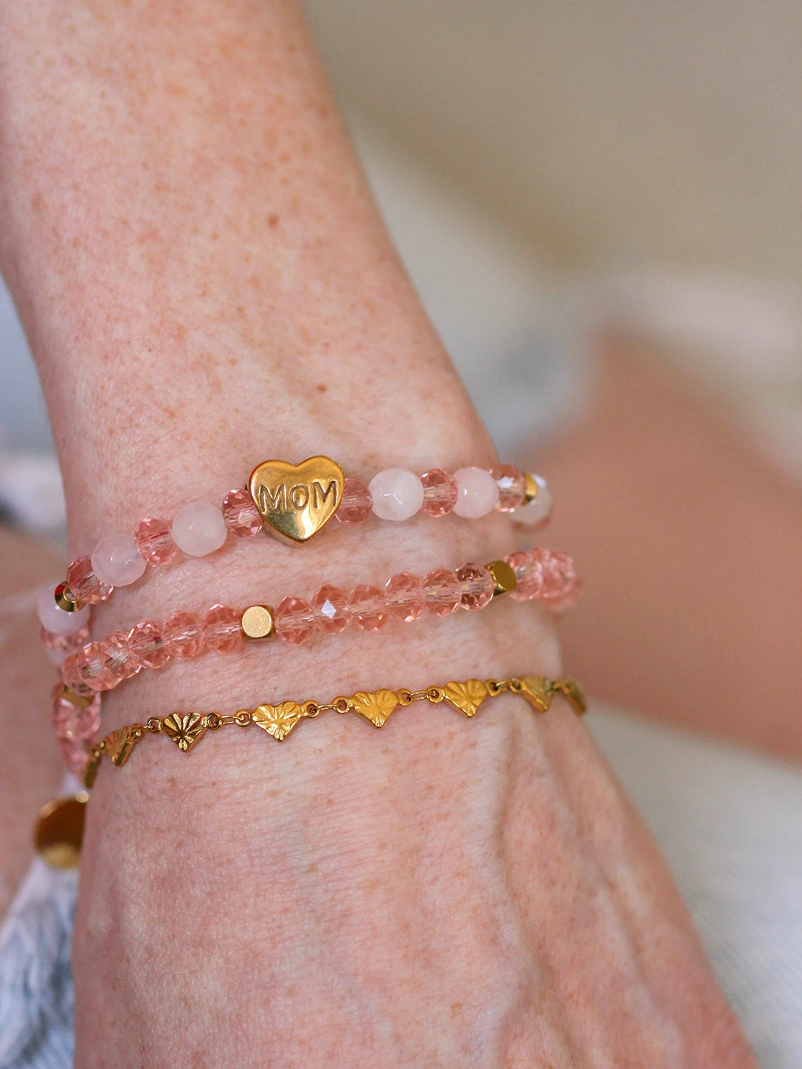 Bracelet Mama doré