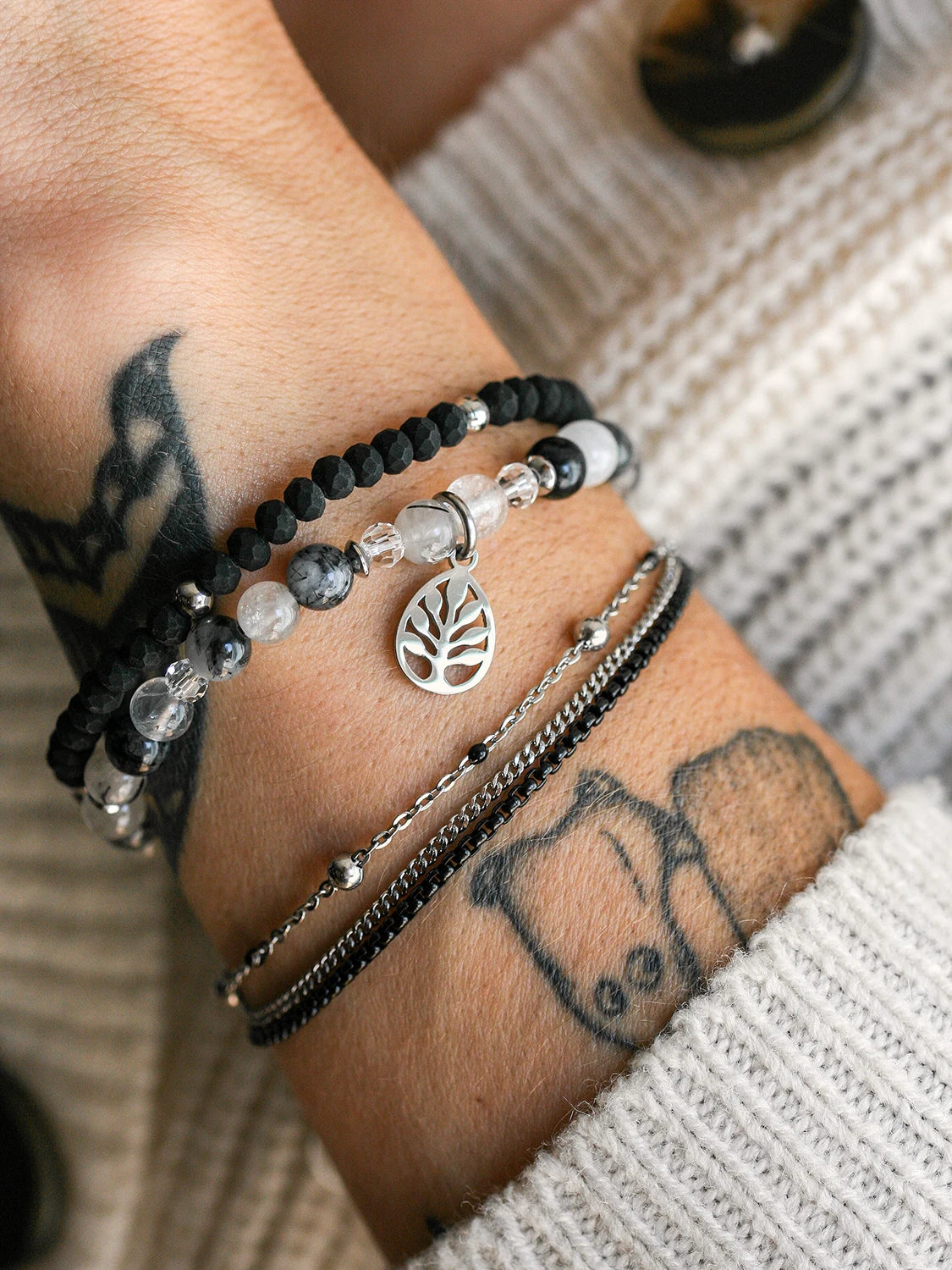 Bracelet Nox argent