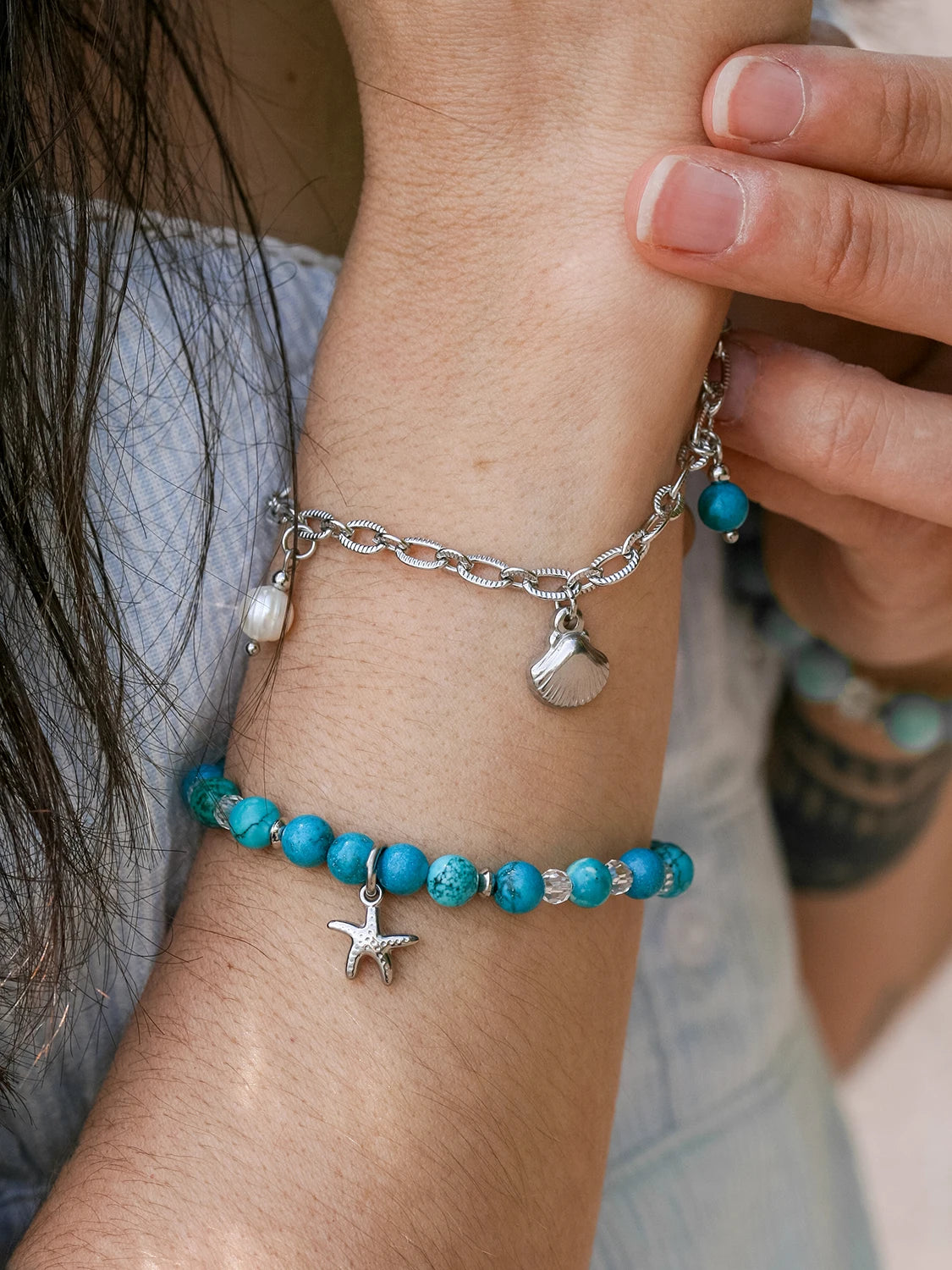 Bracelet Starfish argent