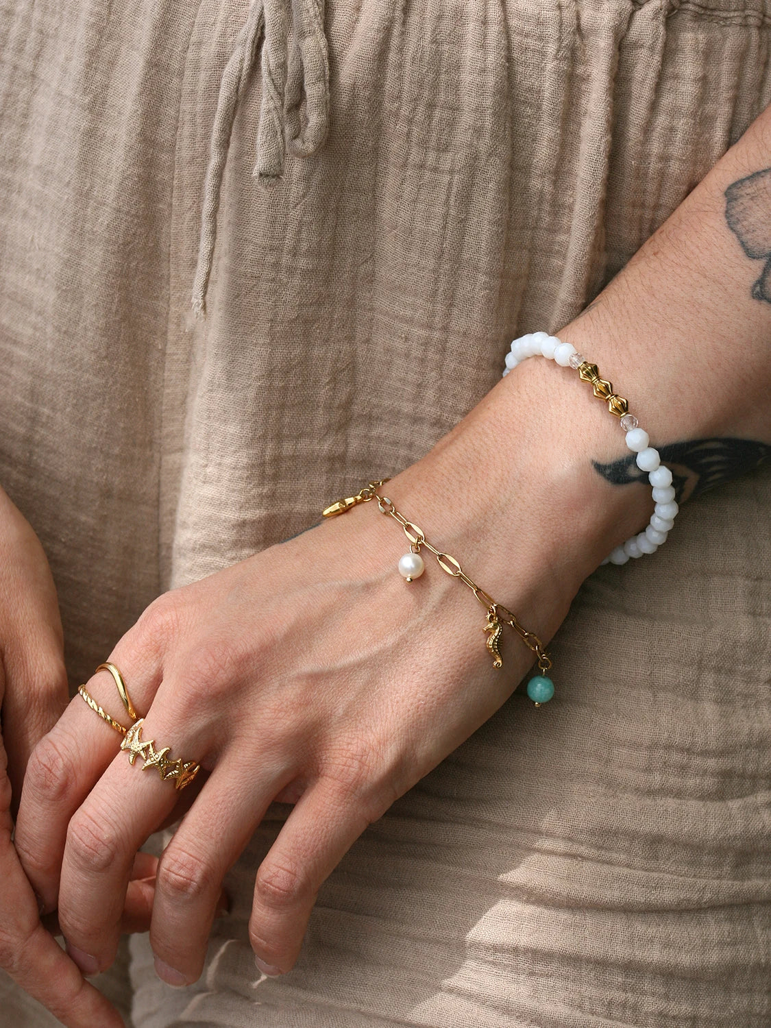 Bague Stella Maris doré